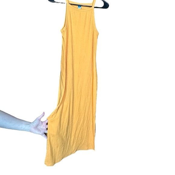 Old Navy High Neck Ribbed Sleeveless Dress with Slit - Picture 2 of 5